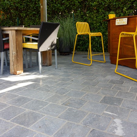 Sant'Agostino Blendart - Eastern Blue tumbled/rustic shaolin
Plaatsing: tegelwerken Loritano + tegelwerken Buyck